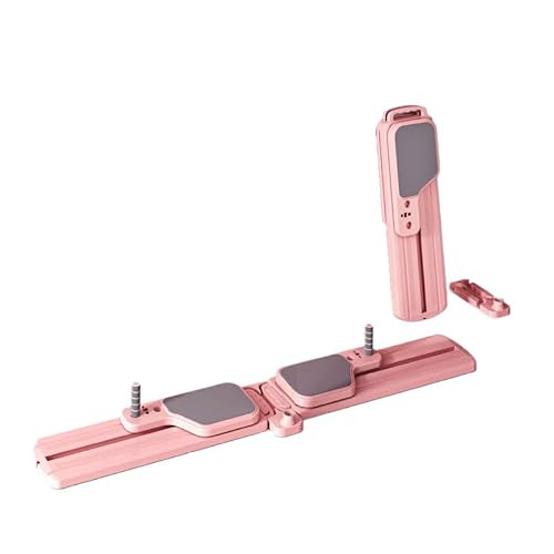 ピラティスボード, 分割型 ピラティスボード 家庭用 多用途 軽量携帯可能なピラティス ホームフィットネスボード トレーニングボード レッグシェイプアップ 折りたたみ収納可能 男女兼用 (ピンク小)