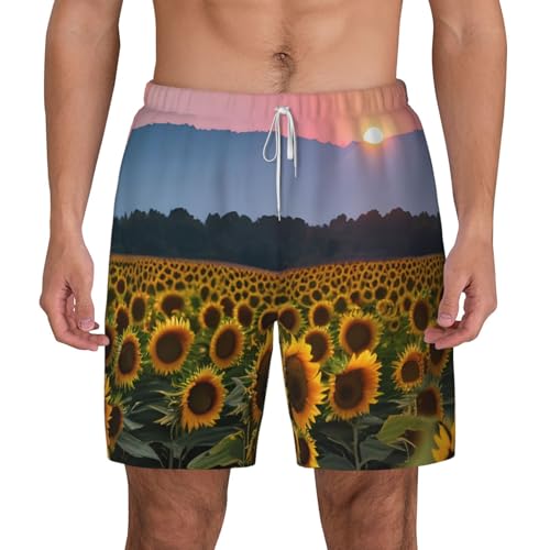 Bañador de playa de girasol para hombre ropa de baño ligera de vacaciones