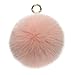 Guinggotts 5.1" Pom Pom Keychain Bag Purse Charms Fluffy Fur Ball for Women Light Pink