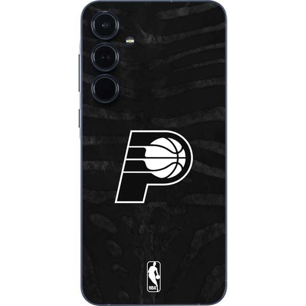 Skinit Decal Phone Skin Compatible with Galaxy A36 5G - Officially Licensed NBA Indiana Pacers Black Animal Print Design