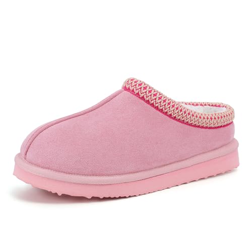 Image of Women's Slippers Fuzzy Cozy Short Ankle Shoes Indoor and Outdoor Mules Furry Warm House Slippers for Woman Cute Fluffy Clogs