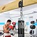 Dolibest Heavy Punching Bag Hanger, 360° Rotation I-Beam Mount for Boxing Muay Thai, Wood Beam Hook for Weight Strength Training Systems, Aerial Yoga & Hammock, Resistance Band (1000 LB Capacity)