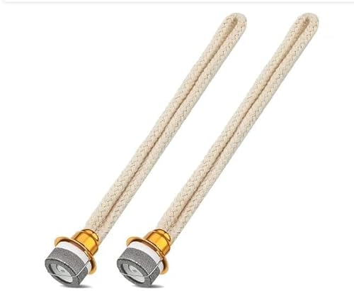 Amazleer 2 Stück Docht für Lampe Berger, Ersatzdocht für Öllampe, Katalytischen Brenner und Aromatherapie-Diffusor zur Luftkontrolle in der Heimdekoration (Gold)