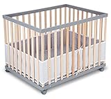 modernes Design mit abgerundeten Lamellen und 4-fach höhenverstellbarem Boden