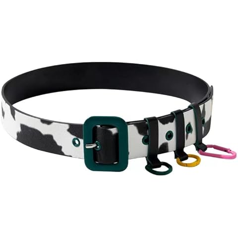 Fashion Cow Print Leather Belt for Women Cover