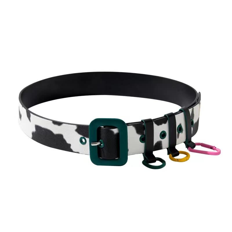 Fashion Waist Belts for Women Cow Print Leather Belt