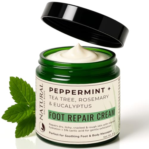 Natural Escapes Peppermint Foot Cream 8 oz
