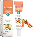 Soin Visage Bonne Mine 2-en-1 à l'Abricot Bio 40ml,2-en-1 Antioxidant Moisturizing Cream Face Cream Reduce Wrinkle Moisturizing Creme,Creme Anti Tache Visage,Desalinate Melanin Brightening Cream (1)