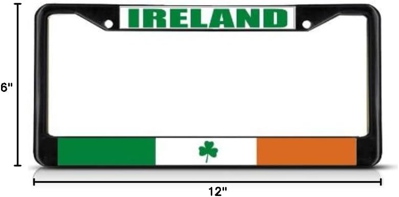 Fastasticdeals Ireland Flag Irish Country License Plate Frame Tag Holder Cover