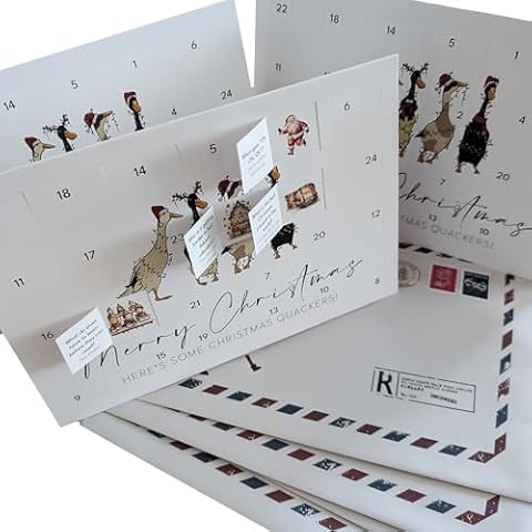 Set of 3 Paper Advent Calendars with Jokes Cover