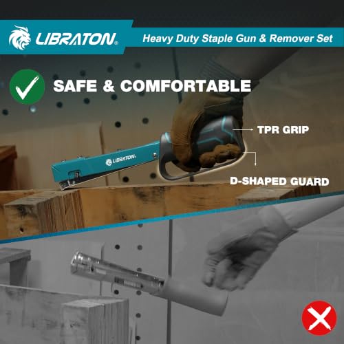 LIBRATON Pro Grade Hammer Tacker