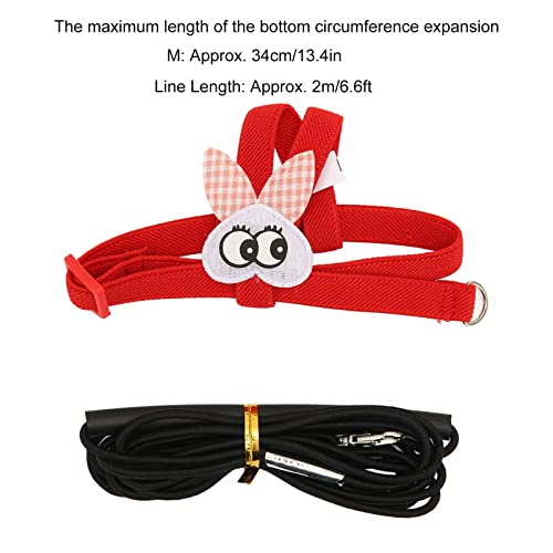 Coleira para animais de estimação para arara escarlate e periquito – leve, ajustável, confortável, c