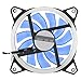 Wentylator chłodzący LED, 3-pinowy wentylator chłodzący 4-pinowy Cooler Heavy Duty 12cm 120mm do pracy do nauki do grania w gry(niebieski)