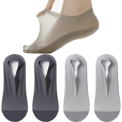 Genérico Calcetines Invisibles Ultrafinos Y Antideslizantes De Seda Unisex, Suaves Y Transpirables, De Corte Bajo (B)