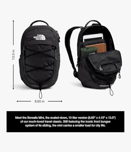 Image of The North Face Borealis Mini Backpack, White Dune /TNF Black, One Size
