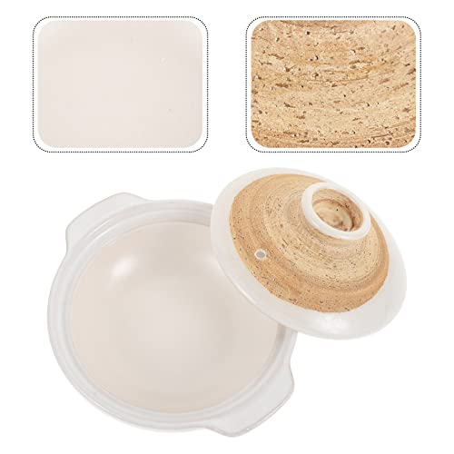 Miniatura 4 de Bestonzon Cacerola De Cerámica De Arcilla Japonesa Sumi Kannyu Donabe Antiadherente Olla De Tierra China Con Tapa Para Olla Caliente Dolsot Bibimbap Sopa 18 Cm C