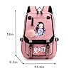 Anime Backpack for Girls, School Backpack with USB Port, Casual Daypack for Anime Lovers, Travel & Daily Use - Image 4