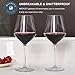 MICHLEY Unbreakable Stemmed Wine Glass 100% Tritan Plastic Dishwasher available Glassware 15 oz, Set of 6