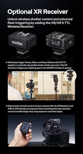 Godox X3Pro S X3Pro-S Wireless Flash Trigger Disparador de Flash Inalámbrico para Sony Cámara OLED Pantalla táctil, 2.4G HSS, Bluetooth & App Control, Remote Camera Flash Trigger para Sony - imagen 9