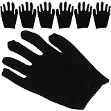 HONMEET 12 Paar Schwarze Baumwollhandschuhe für Herren mit Feuchtigkeitsspendender Pflege Wiederverwendbar und Schützende Barriere für Industrie und Bauarbeiten