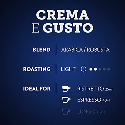 Image of Lavazza Crema E Gusto Classico, Aluminium Nespresso Compatible Coffee Capsules | Pack Of 30 | Intensity 12 | 57 Gram