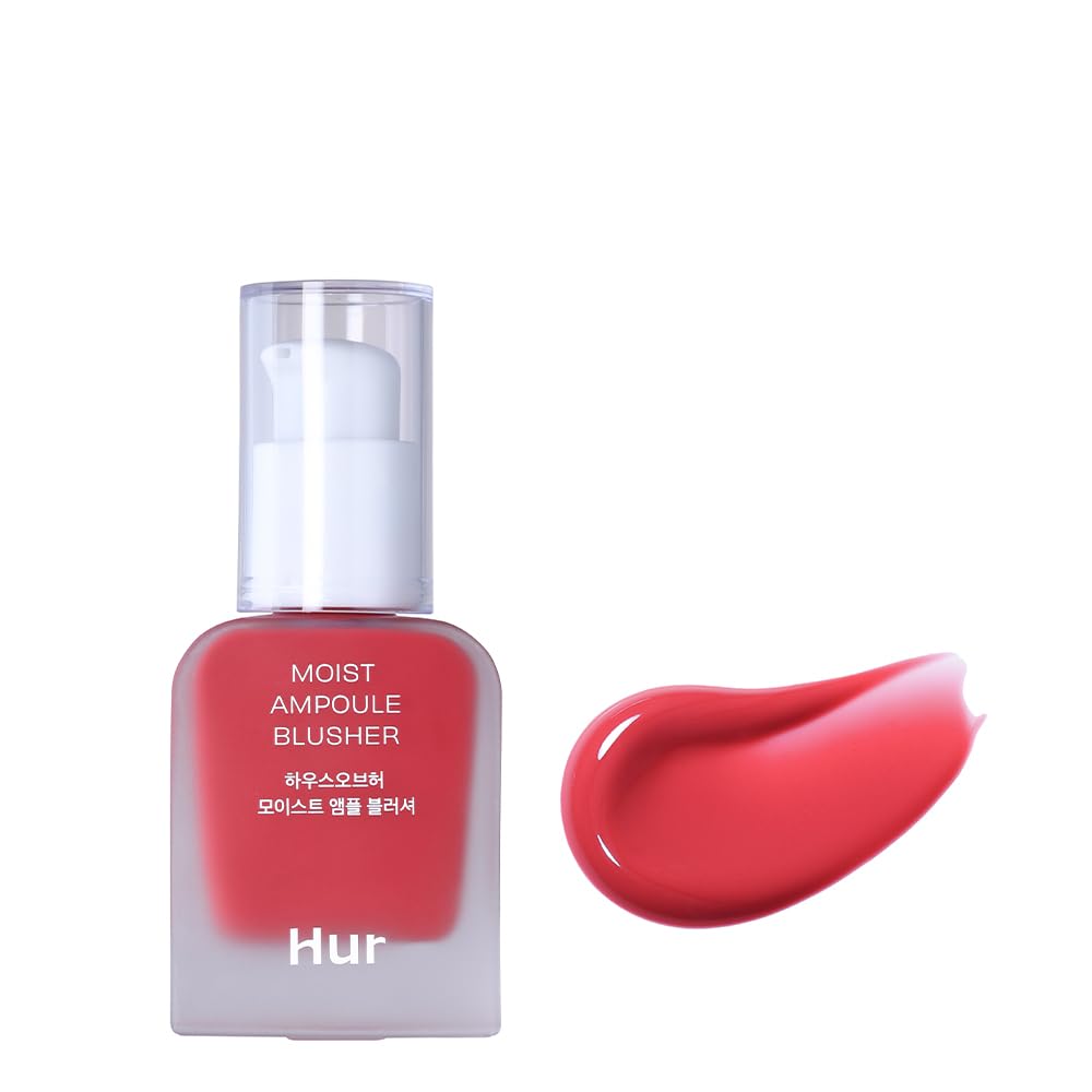 House of Hur Moisturizing Blusher, Water-Based Formula That Can Be Layered, Enriched With Over 50% Moisturizing Essence, No Sticky Feeling, Lasting Moisture, Sen