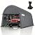 COBIZI Carport Canopy 12x20 Heavy Duty Portable Garage, All-Season Portable Car Ports & Outdoor Storage Shed, Galvanized Frame Vehicle Shelter with Removable Doors and Vents, Gray