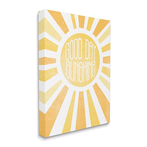 Stupell Industries Good Day Sunshine Greeting Bright Yellow Rays
