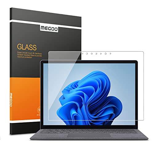 MEGOO Tempered Glass Screen Protector for Microsoft Surface Laptop 5/6/4/3 (15 inch), Easy Installation, Scratch Resistant, Ultra Clear