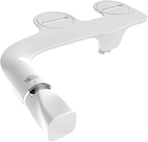 Yolife Ultra-Slim-Bidet, Nicht Elektrische Doppeldüse (hintere/weibliche Wäsche) Frischwassersprüher-Bidet für Toilette
