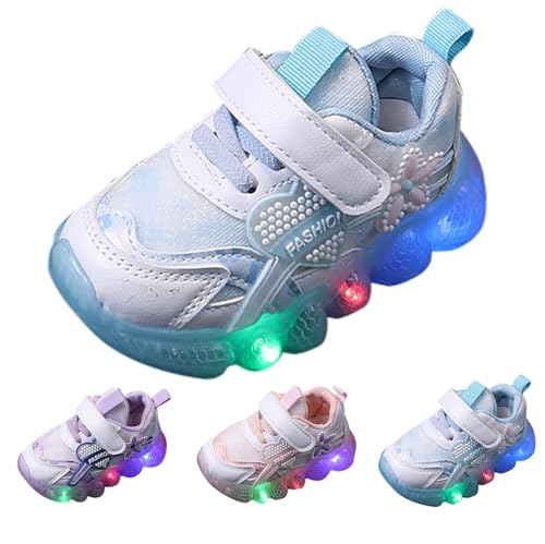Toddler Baby Girls Glitter Sneakers Cute Slip On Athletic Shoes Soft Rubber Sole Flat Wide Heart Sports Trainers2
