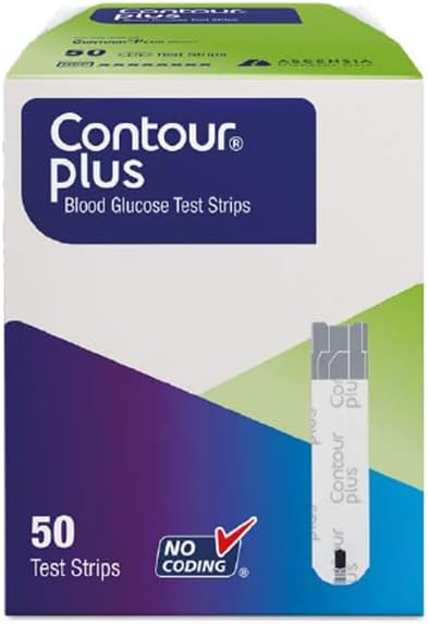 Plus Blood Sugar Test Strips (50 Pack) | Easy to Use & Accurate