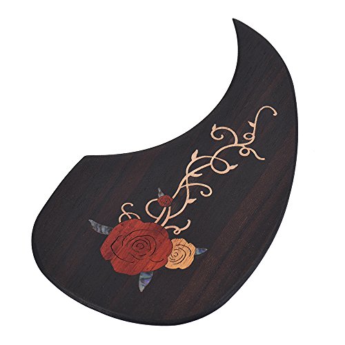 Festnight Garde Pickguard guitare en bois Pick pour 40 41 guitares acoustiques en bois ébène avec motif de fleurs… - Les Beatles, Paul McCartney, John Lennon, RIngo Starr, George Harrison Festnight Garde Pickguard guitare en bois Pick pour 40 41 guitares acoustiques en bois ébène avec motif de fleurs… – Image 6