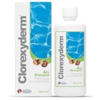 Clorexyderm 4% Shampoo für Hunde, Katzen & Pferde | Tiefenreinigung & Fellpflege | Unterstützt Hautfeuchtigkeit & Frische | Sanfte & Effektive Formel | 200ml