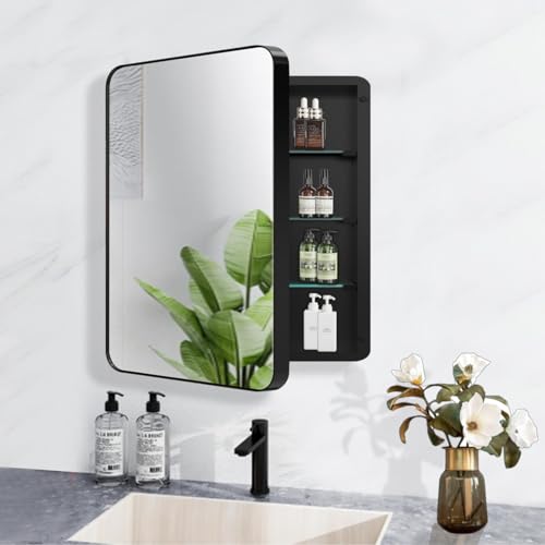 HESONTH 20x20 Inch Medicine Cabinet with Mirror Modern Design Farmhouse