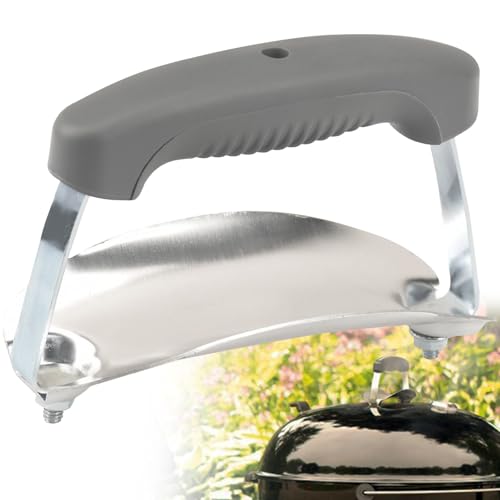 80672 Charcoal Lid Handle & Shield Kit Compatible with Weber Many Grills Cha-rcoal Grills 2015-Present Stove lid with Two Handle Holes