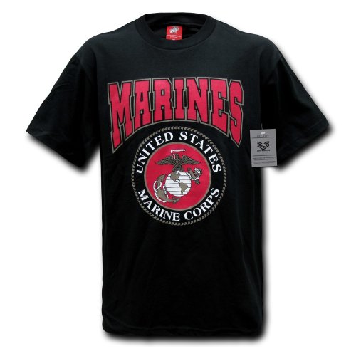 Rapiddominance Marines Classic Military Tee, Black, X-Large