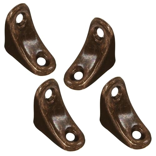 STANLEY Corner Brace 1x1x3/4 Inch Antique Bronze 4 Pack