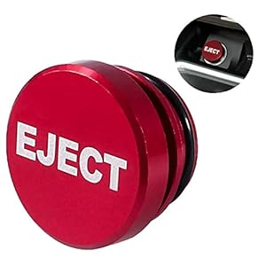 SNOMYRS Aluminium Sigarettenaansteker Plug Fire Raketten Knop 12 Volt Stroombron Sigarettenaansteker Plug Past De meeste Voertuigen Auto Motor (EJECT)