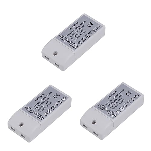 UKCOCO 3 Pecas Driver LED V Driver para lâmpada G Driver LED regulável Driver para iluminação LED cc