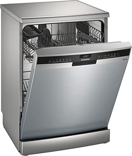 Siemens SN23HI00KE Stand-Geschirrspüler iQ300, Freistehende Spülmaschine mit Besteckkorb, 60 cm, Home Connect, varioSpeed Plus...