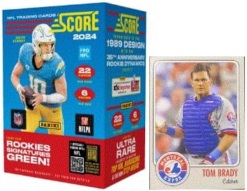 2024 Score Football 132 card sealed value blaster box PLUS bonus Tom Brady Promo Card