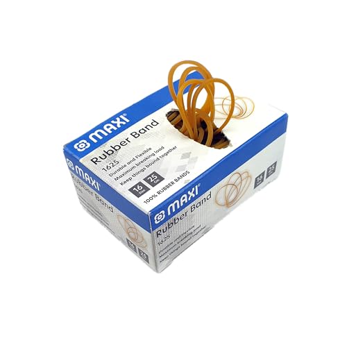 Maxi Rubber Band 25gm Size 16 Stretchable For School Home Office Stationary Organizing Money Supplies Elastic Document Arts Craftsplastic Bags Diy Toy Yellow 1625