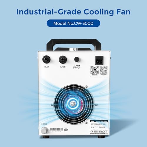 Image of Cloudray Water Chiller CW-3000 for CO2 Laser Engraver & Cutting, Laser Chiller, Industrial Water Cooler,with 9L Water Tank Capacity Max. Pump Flow 10L /min 50W /℃ Cooling