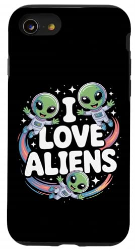I Love Aliens L[g  Fsm y X}zP[X iPhone SE (2020) / 7 / 8 p
