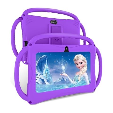 ECOPAD Kids Tablet, 7 inch Toddler Tablet (Ages 2-14), 6GB RAM, 32GB ROM,128GB ExpandAndroid,Software Pre-Installed, WiFi, Bluetooth, Dual Camera, Shockproof Case Cover
