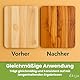 Ekoja – Handpadhalter aus Holz mit Stiel – Handpad zur Holztisch-Pflege – Wiederverwendbarer Padhalter mit Polierpad – Möbelpflege Innen – Holzpflege-Set für Parkett und Möbel