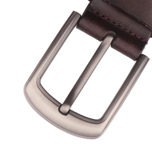 Men's Leather Jeans Belts Classic Work Business Dress Leather Belt4