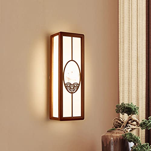 Lampe murale en noyer moderne et applique chic à éclairage modulable pour villa - 2