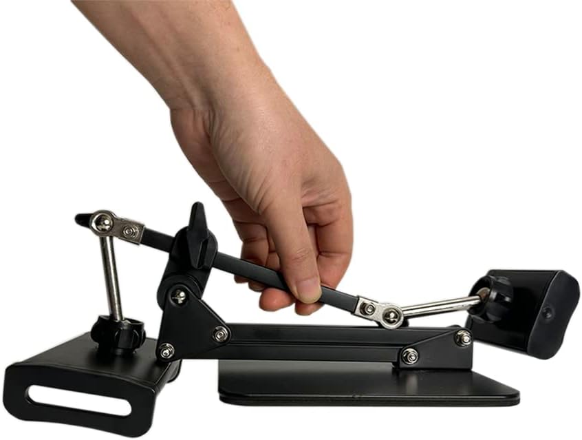 Phone and Tablet Stand with Dual Devices Holders, Universal 360° Swivel Tablet/Phone Holder Compatible iPad, iPhone, and Other 3.5”~11” Devices, NOT for 13" iPad (Black)